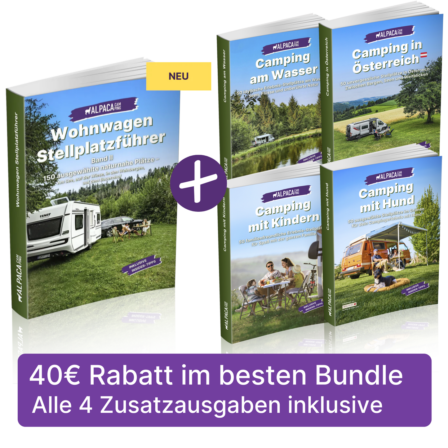 Ultimate Bundle - Wohnwagen Camping Geheimtipps 2025 + Österreich + Kinder + Wasser + Hund