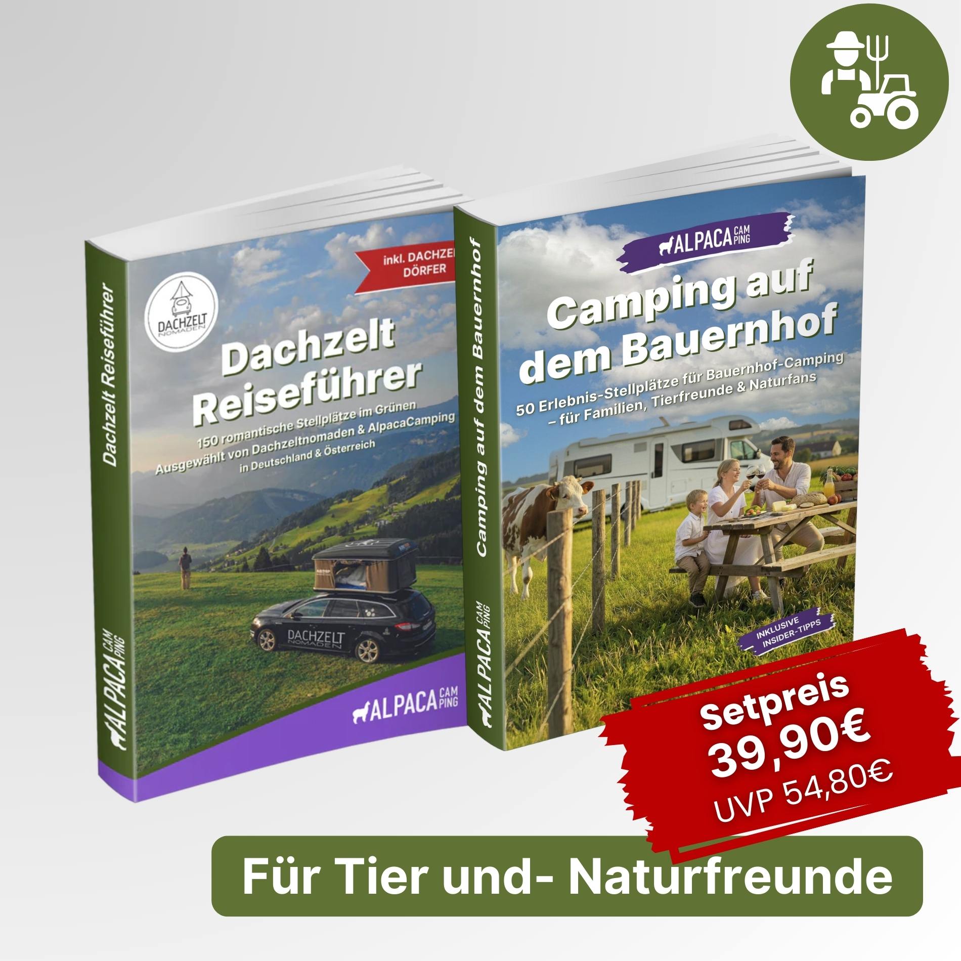 Dachzelt Reiseführer + Bauernhof – AlpacaCamping