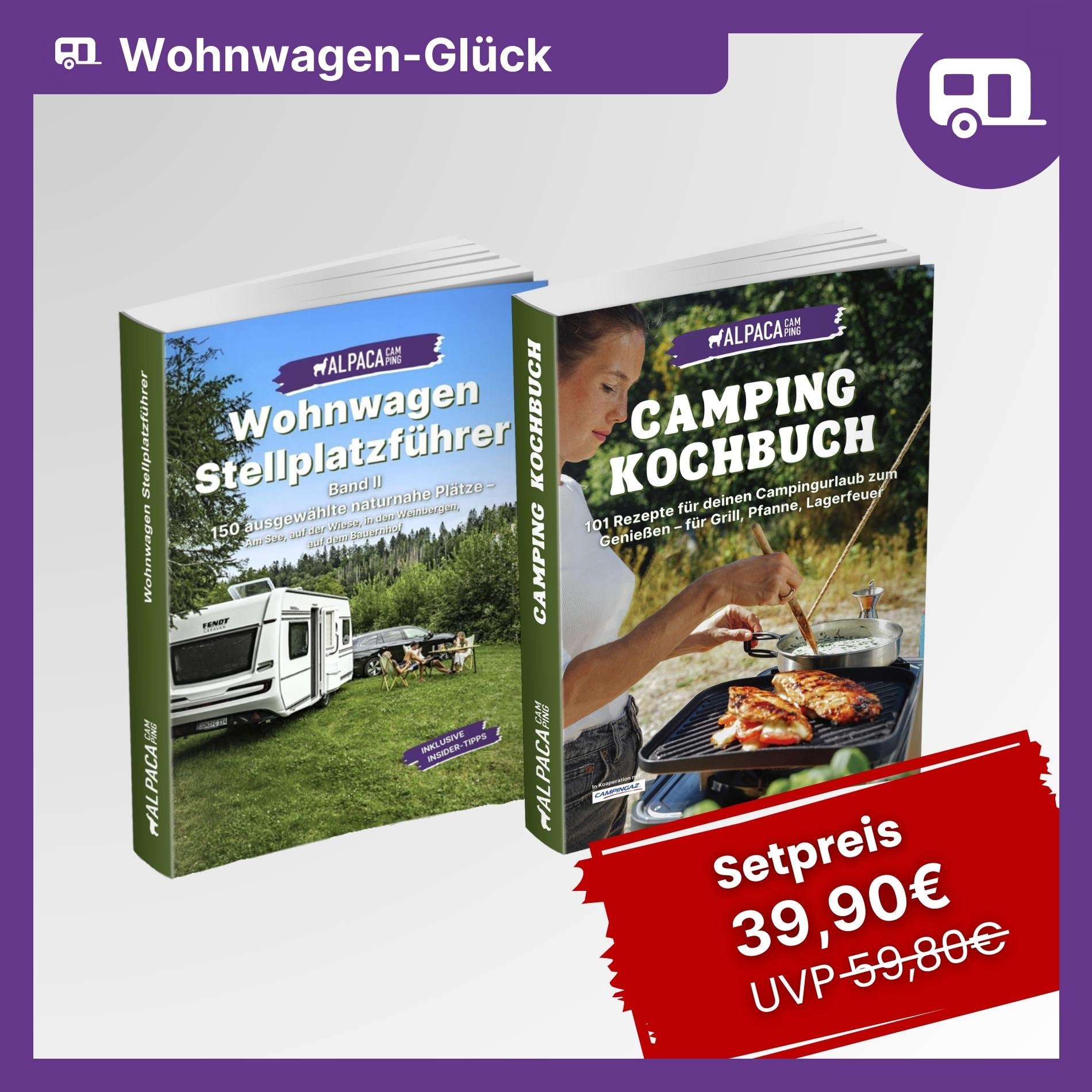 Wohnwagen + Kochbuch – AlpacaCamping