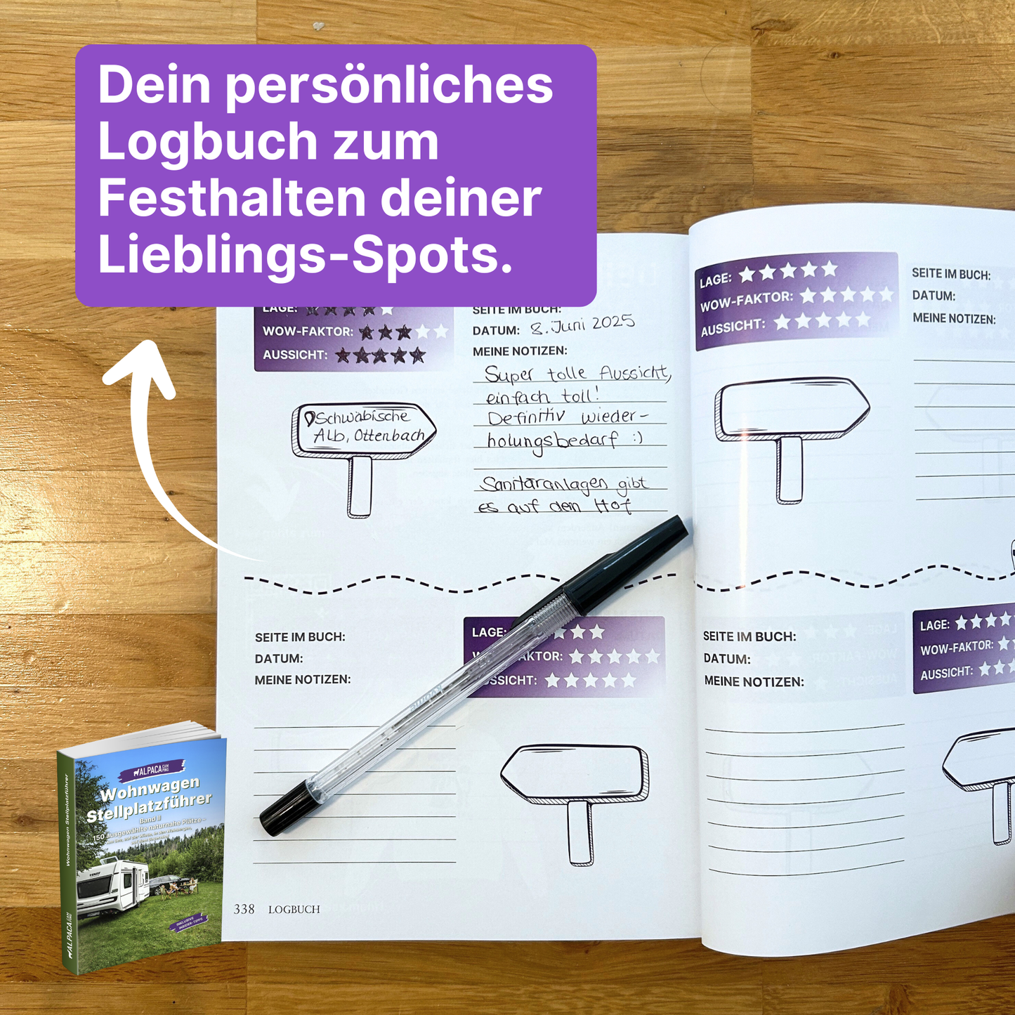 Wohnwagen Geheimtipps + AlpacaClub Mitgliedschaft (1 Jahr)