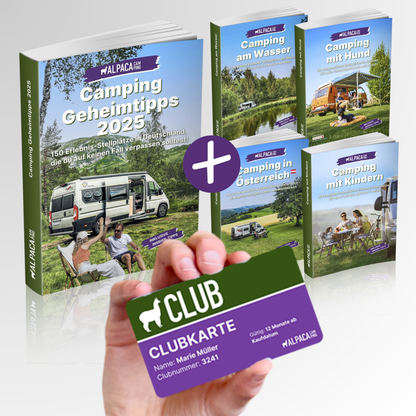 Club Ultimate Bundle: Wohnmobil Camping Geheimtipps 2025 + Österreich + Kinder + Wasser + Hund