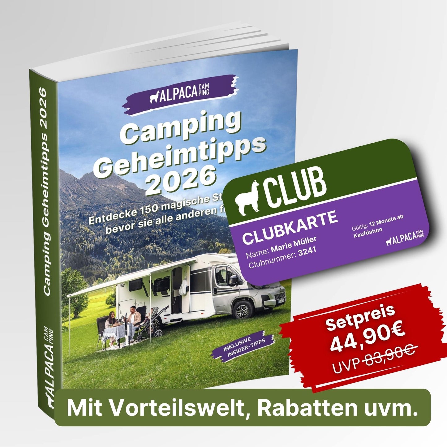 Wohnmobil Geheimtipps + AlpacaClub Mitgliedschaft (1 Jahr)