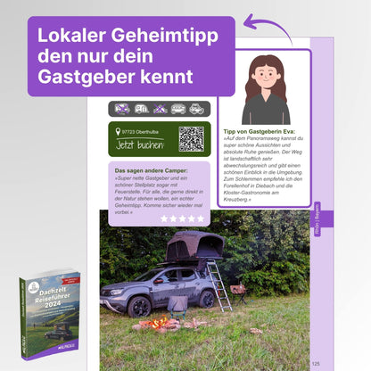 Dachzelt Reiseführer + AlpacaClub Mitgliedschaft (1 Jahr)