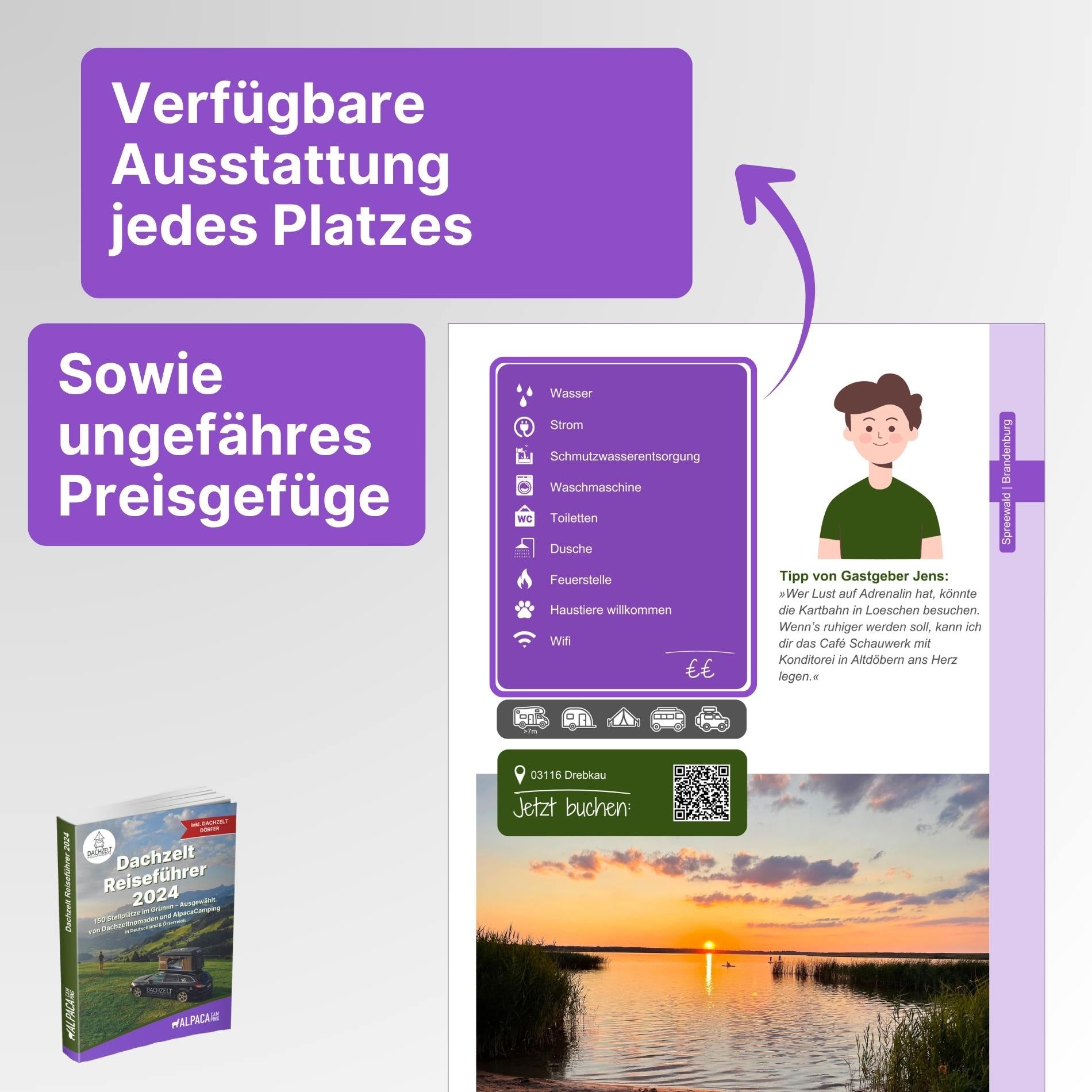 dachzelt buch Dachzelt Reiseführer + Kochbuch – AlpacaCamping