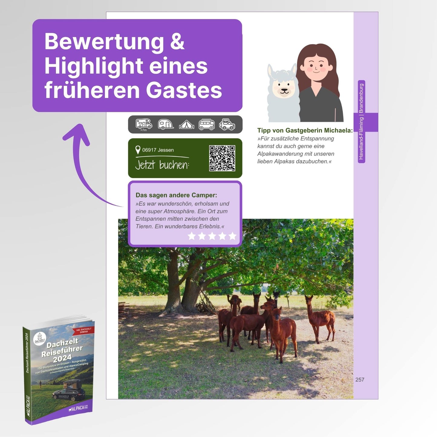 Dachzelt Reiseführer + AlpacaClub Mitgliedschaft (1 Jahr)