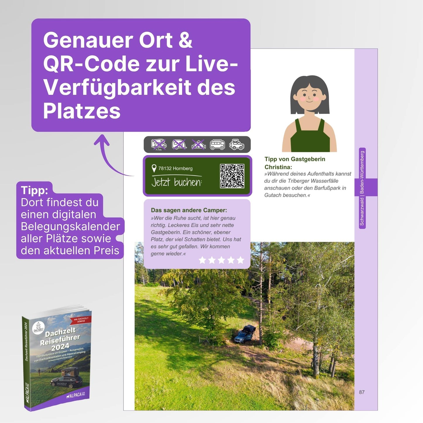 Dachzelt Reiseführer + AlpacaClub Mitgliedschaft (1 Jahr)