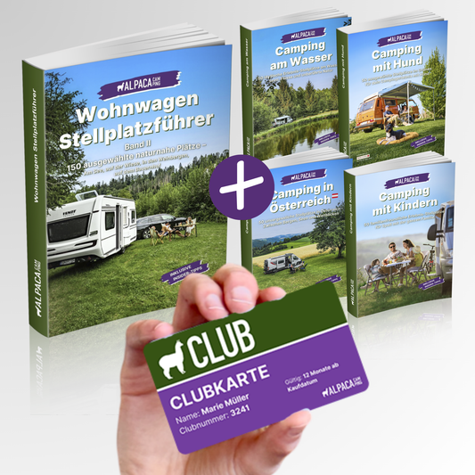 Club Ultimate Bundle - Wohnwagen Camping Geheimtipps 2025 + Österreich + Kinder + Wasser + Hund