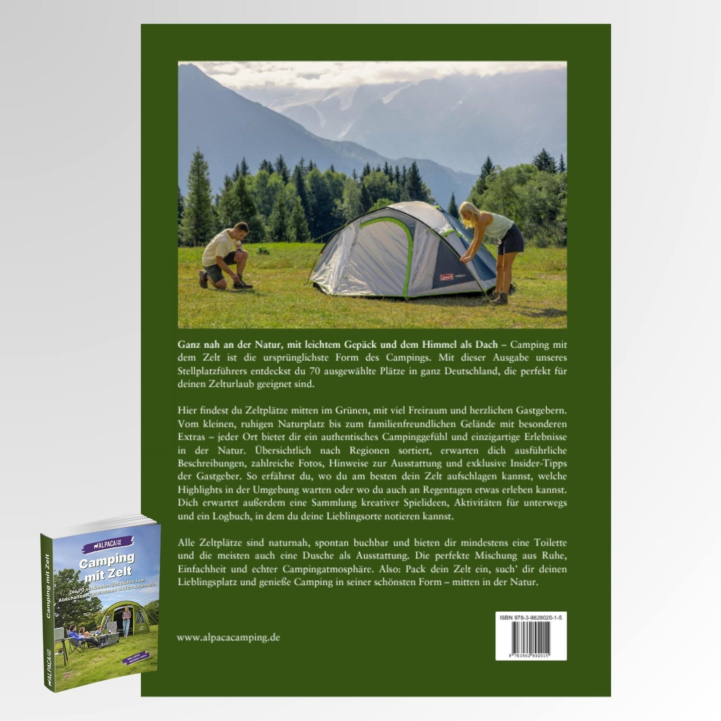 Zelt Reiseführer + Kochbuch