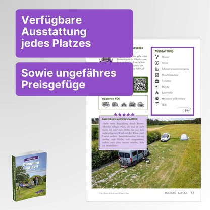 Zelt Reiseführer + Kochbuch