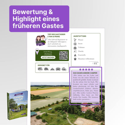 Zelt Reiseführer + Kochbuch