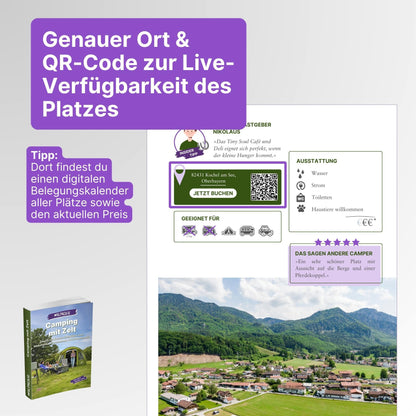 Zelt Reiseführer + Kochbuch