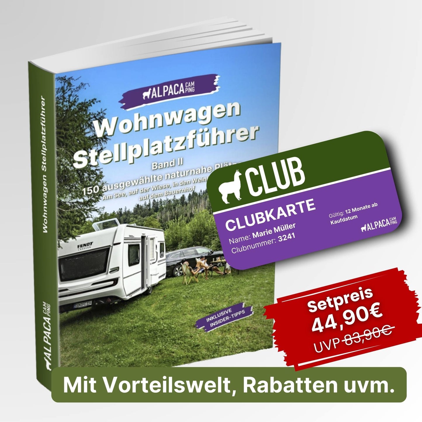 Wohnwagen Geheimtipps + AlpacaClub Mitgliedschaft (1 Jahr)
