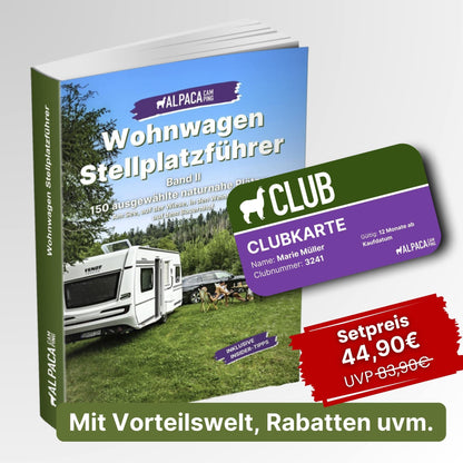 Wohnwagen Geheimtipps + AlpacaClub Mitgliedschaft (1 Jahr)