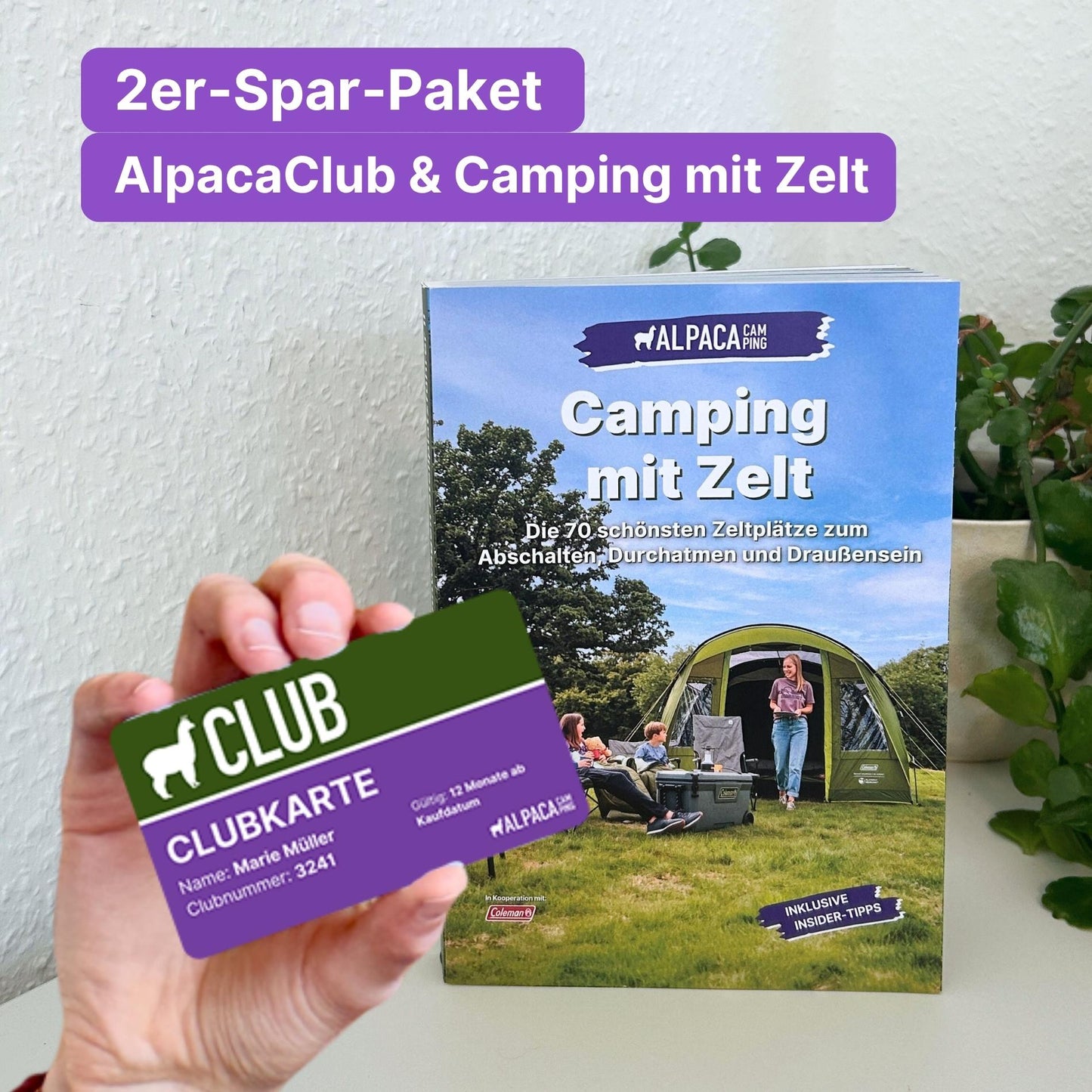 Zelt Reiseführer + AlpacaClub Mitgliedschaft (1 Jahr)