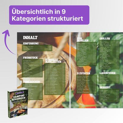 Zelt Reiseführer + Kochbuch