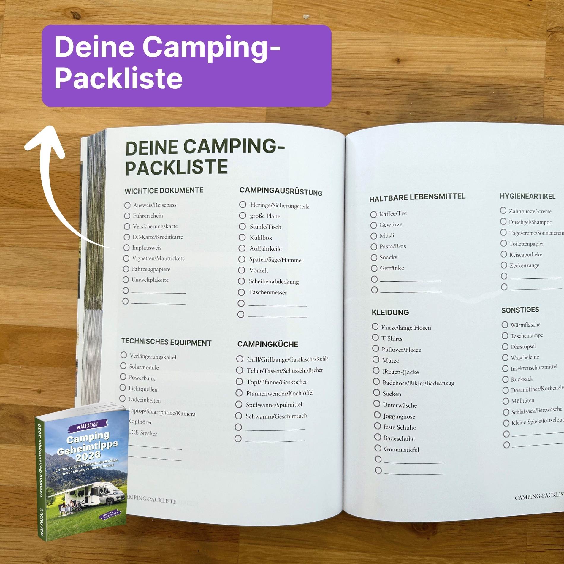 camping packliste Nur das Beste – Camping-Set Plus – AlpacaCamping