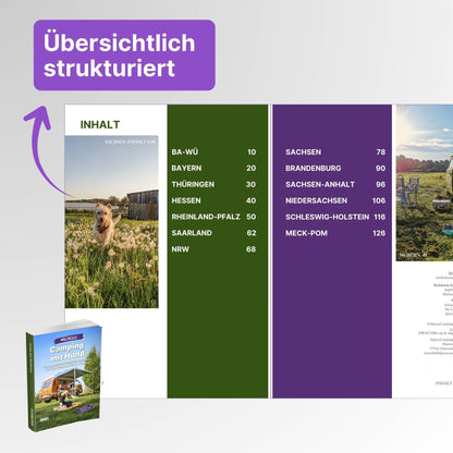 Dachzelt Reiseführer + Hund