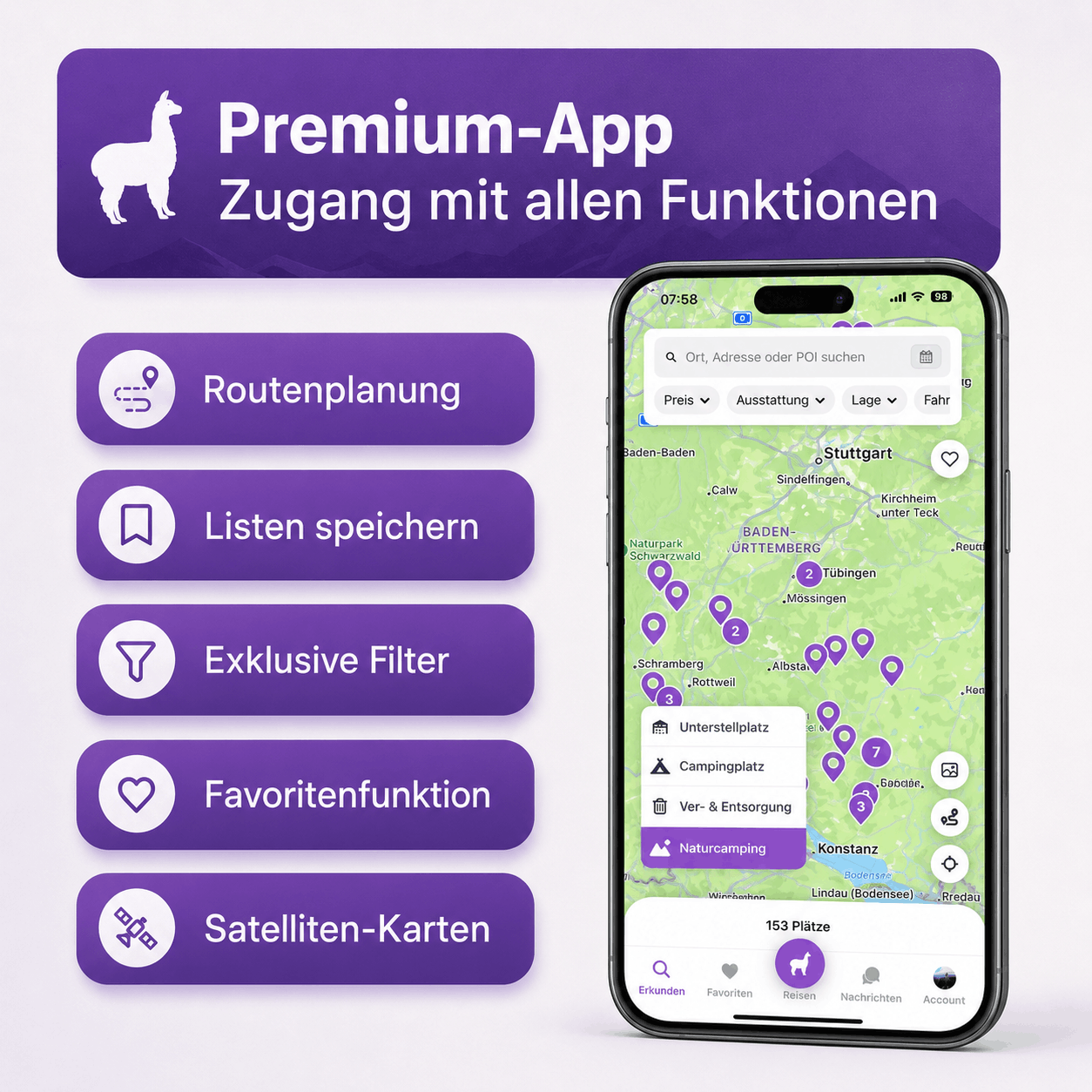 AlpacaClub Mitgliedschaft (1 Jahr) + Deine Route