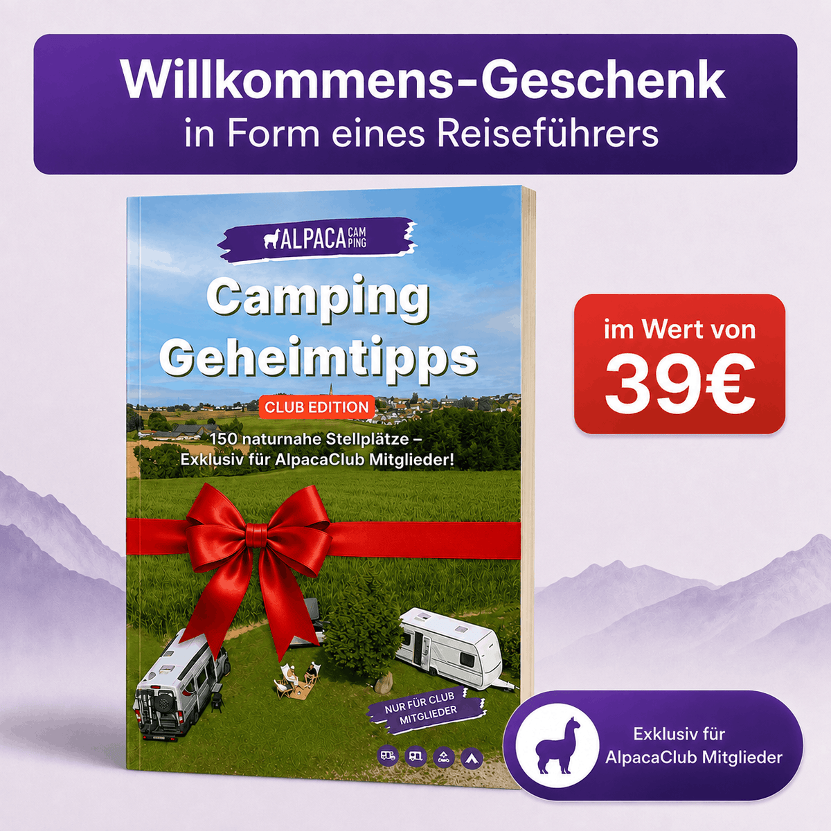 AlpacaClub Mitgliedschaft (1 Jahr) + Deine Route