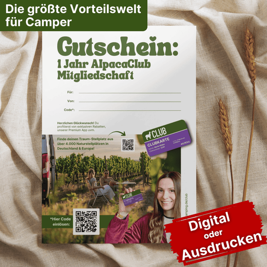 Gutschein für ein Jahr AlpacaClub Mitgliedschaft