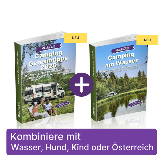 Wohnmobil Camping Geheimtipps 2025 + 1 wählbares Add-on