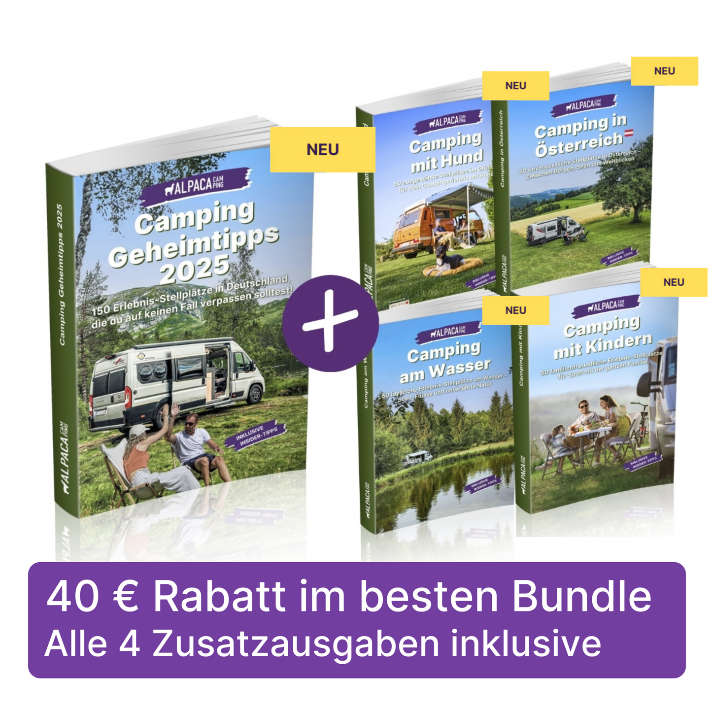 Ultimate Bundle: Wohnmobil Camping Geheimtipps 2025 + Österreich + Kinder + Wasser + Hund