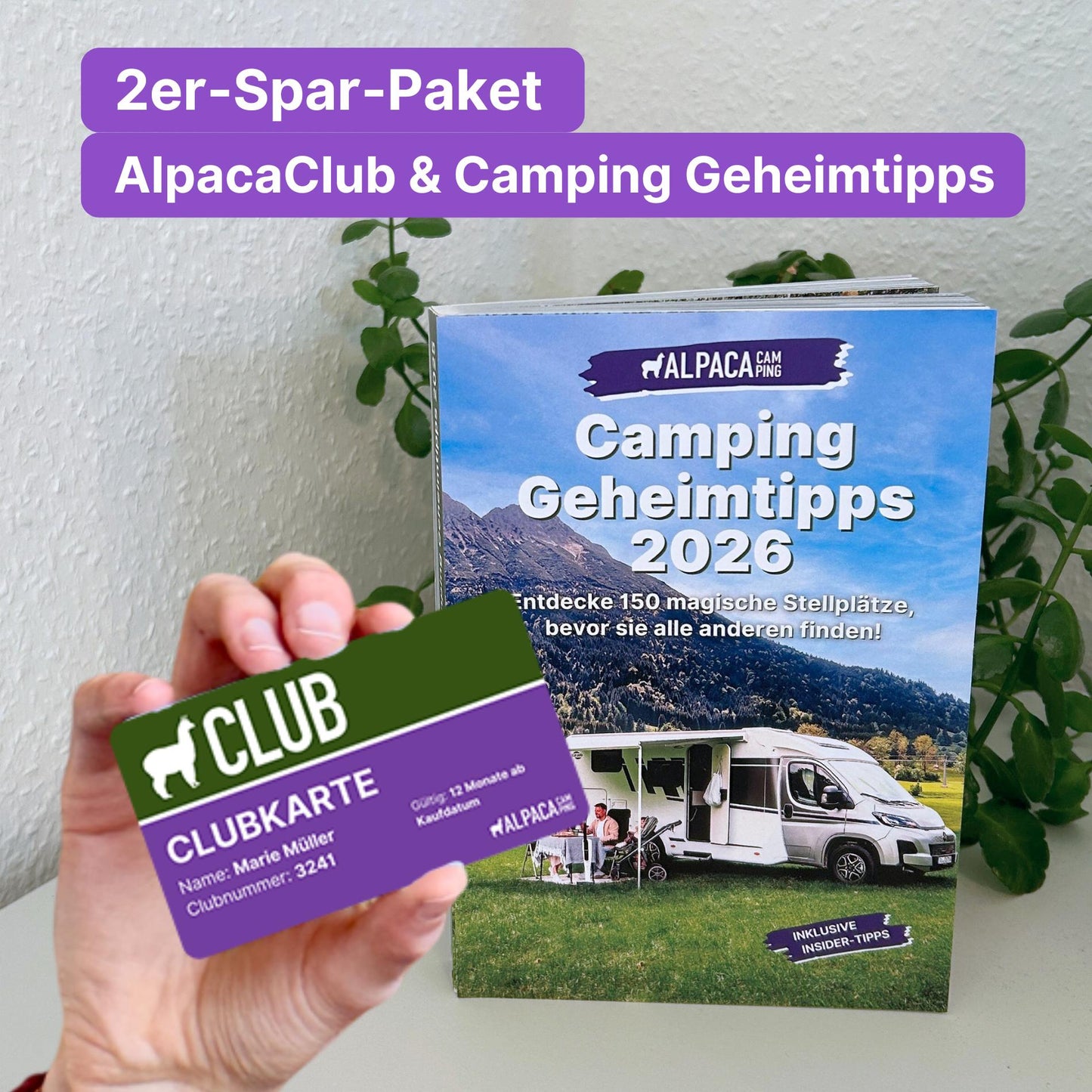 Wohnmobil Geheimtipps + AlpacaClub Mitgliedschaft (1 Jahr)